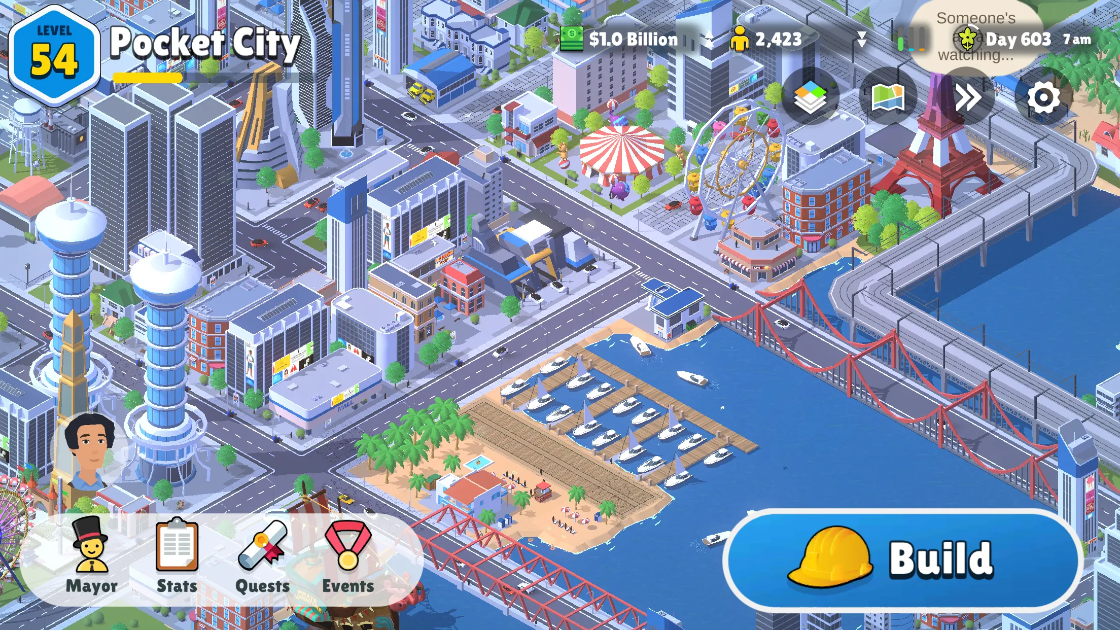 Awesome city building games player creation - floating sky city